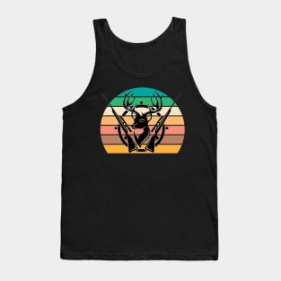 Retro Deer Hunting Gift Tank Top